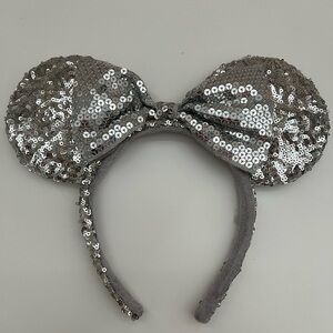 Silver Sequence Minnie Mouse Ears